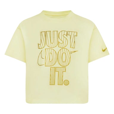 Nike Girls Shine Boxy T-Shirt (Cream)