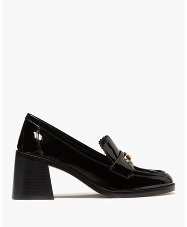 Hallie Patent Leather Heeled Loafer