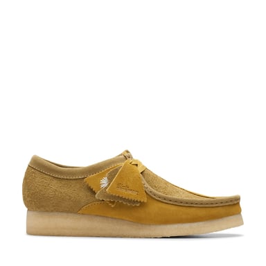 Clarks Originals Wallabee herenschoenen in olijfkleur