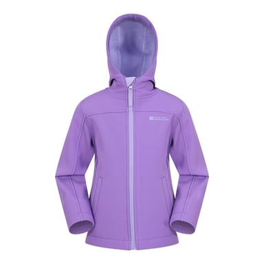 Mountain Warehouse Childrens/Kids Exodus Water Resistant Soft Shell Jacket (Light Purple)