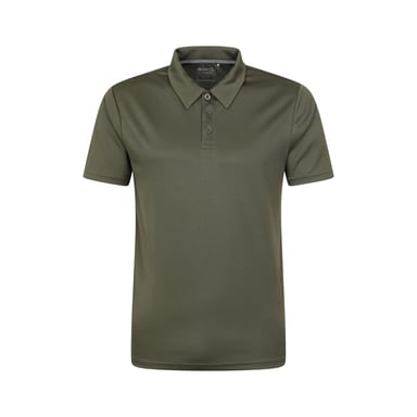 Mountain Warehouse Mens Endurance IsoCool Polo Shirt (Dark Khaki)