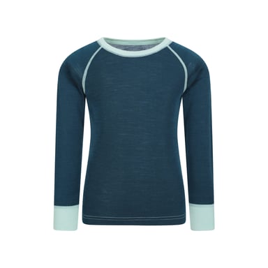 Mountain Warehouse Childrens/Kids Merino II Round Neck Base Layer Top (Teal)
