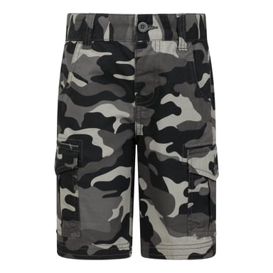 Mountain Warehouse Childrens/Kids Camo Cargo Shorts (Black)