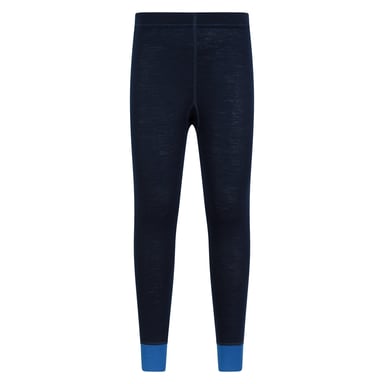 Mountain Warehouse Childrens/Kids II Merino Wool Base Layer Bottoms (Black/Blue)