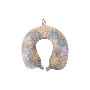 Mountain Warehouse World Map Memory Foam Travel Pillow (Brown)