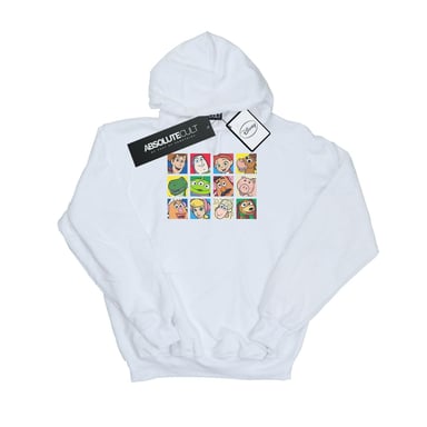 Disney Mens Toy Story Character Squares Hoodie (White)