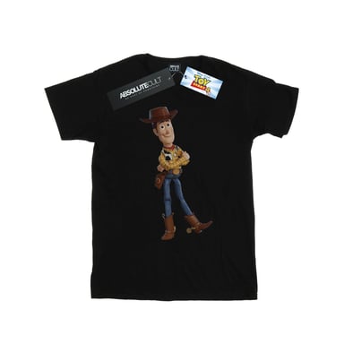 Disney Mens Toy Story 4 Sherrif Woody T-Shirt (Black)