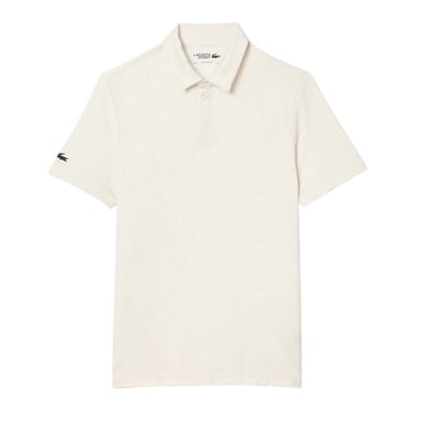 Lacoste Mens UV Protection Regular Golf Polo Shirt (Cream)
