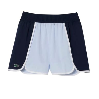 Lacoste Womens/Ladies Diamond Taffeta Stretch Sport Shorts (Blue)