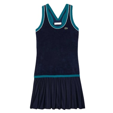 Lacoste Womens/Ladies French Terry Cross Back Slim Dress (Blue)