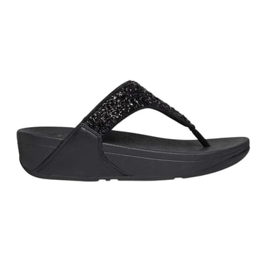 Fit Flop Womens/Ladies Shimmer Foil Sandals (Black)