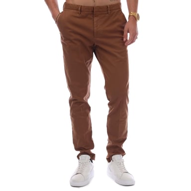 Boss Mens Logo Slim Trousers (Brown)