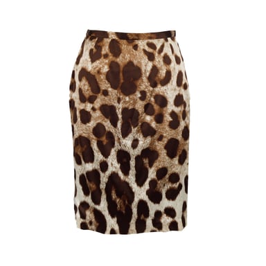 Dolce & Gabbana Leopard Print Skirt - '10s