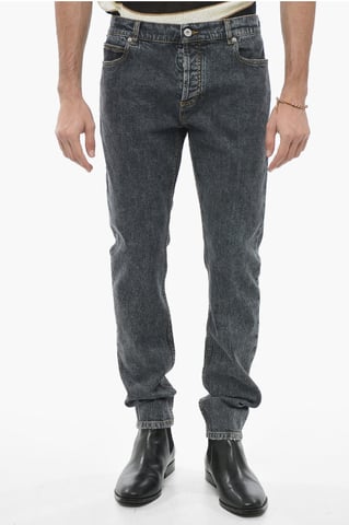 Slim Fit Jeans 15 cm in Gray