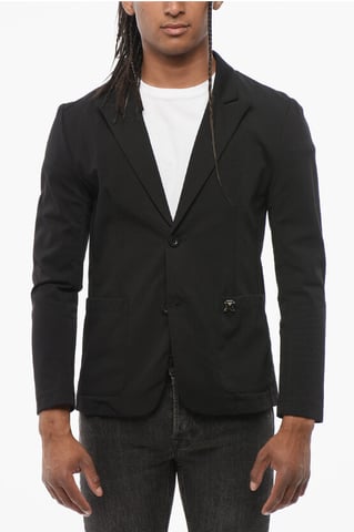 Unlined Single Breasted WOE Blazer in Black