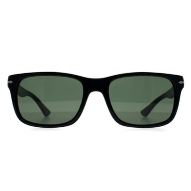 Persol Rectangle Mens Black Green PO3048S