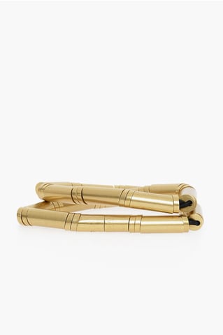 Metal Elasticated Belt in Gold