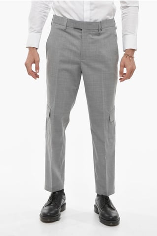 NATE Cargobroek met Skinny Fit in Grijs