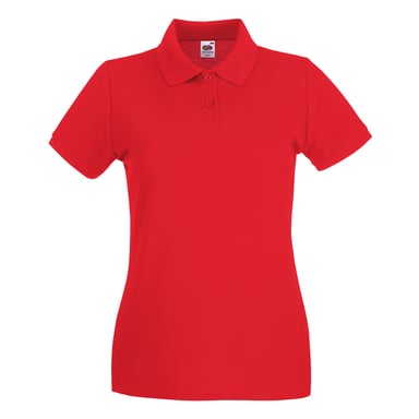 Fruit of the Loom Dames/Dames Premium Piqué Katoen Polo Shirt (Rood)