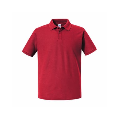 Russell Mens Authentic Pique Polo Shirt (Classic Red)