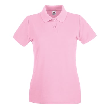 Fruit of the Loom Dames/Dames Premium Piqué Katoen Polo Shirt (Lichtroze)