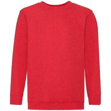 Fruit of the Loom Kids/Childrens Classic Drop Shoulder Sweatshirt (Red)