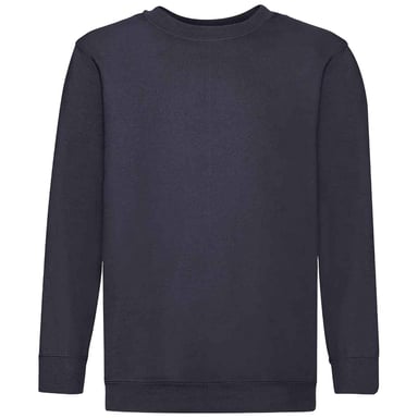 Fruit of the Loom Kids/Childrens Classic Drop Shoulder Sweatshirt (Deep Navy)