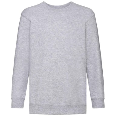 Fruit of the Loom Kids/Childrens Classic Drop Shoulder Sweatshirt (Heather Grey)