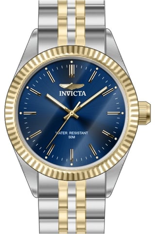 Invicta Specialty 49316 Heren Horloge - Quartz Uurwerk - Roestvrij Staal met blauwe Wijzerplaat - 43mm