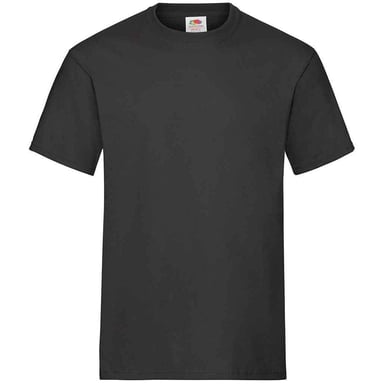 Fruit of the Loom Unisex Adult Heavy Cotton T-Shirt (Black)