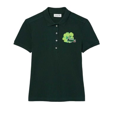 Lacoste Womens/Ladies L.12.D Mini Pique Stretch Slim Polo Shirt (Green)