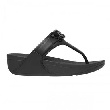 Fit Flop Womens/Ladies Lulu Leather Sandals (Black)