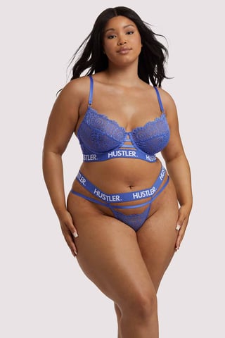 Hustler Branded Lace Thong