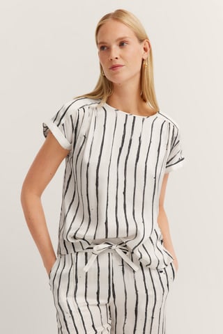Bugatti Damen Blusen-Shirt mit Streifenprint