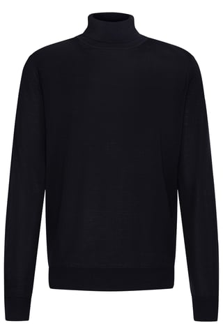 Bugatti Herren Rollkragenpullover aus 100 % Merinowolle