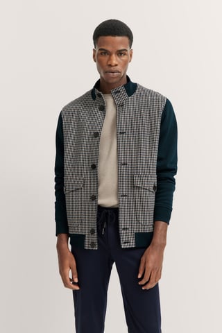 Bugatti Herren Sweatjacke mit Collegekragen