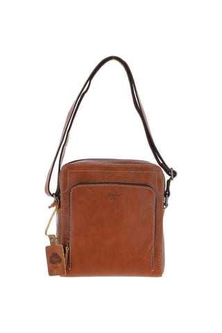Real Leather Messenger Travel Bag