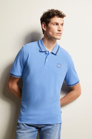 Bugatti Herren Polohemd mit Kontraststreifen
