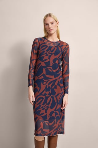 Bugatti Damen Kleid mit Rundhalsausschnitt