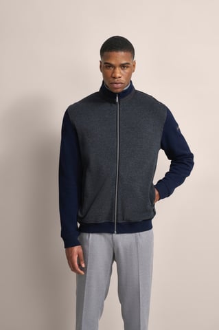 Bugatti Herren Sweatjacke mit Eingrifftasche
