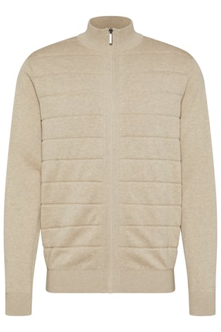 Bugatti Herren Strickjacke mit 3-D-Strukturstreifen