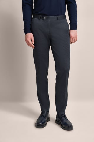 Bugatti Herren Buntfaltenhose mit Stretchfunktion