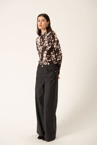 SLHanadi Printed Rollneck LS Regular fit