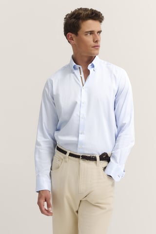 Bugatti Herren Hemd mit Button-Down-Kragen