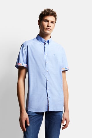 Bugatti Herren Kurzarmhemd mit Button-Down-Kragen