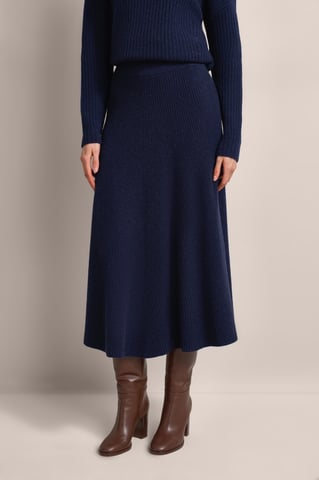 Bugatti Damen Strickrock aus einer Kaschmir-Wollmischung