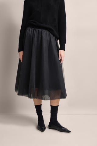 Bugatti Damen Mesh-Rock mit elastischen Bündchen