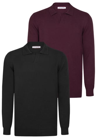 Pullover Pullover With Polo Collar Pack Of 2