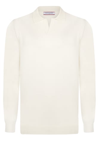 Pullover Pullover With Polo Collar - Buttonless