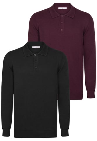 Pullover Pullover With Polo Collar Pack Of 2